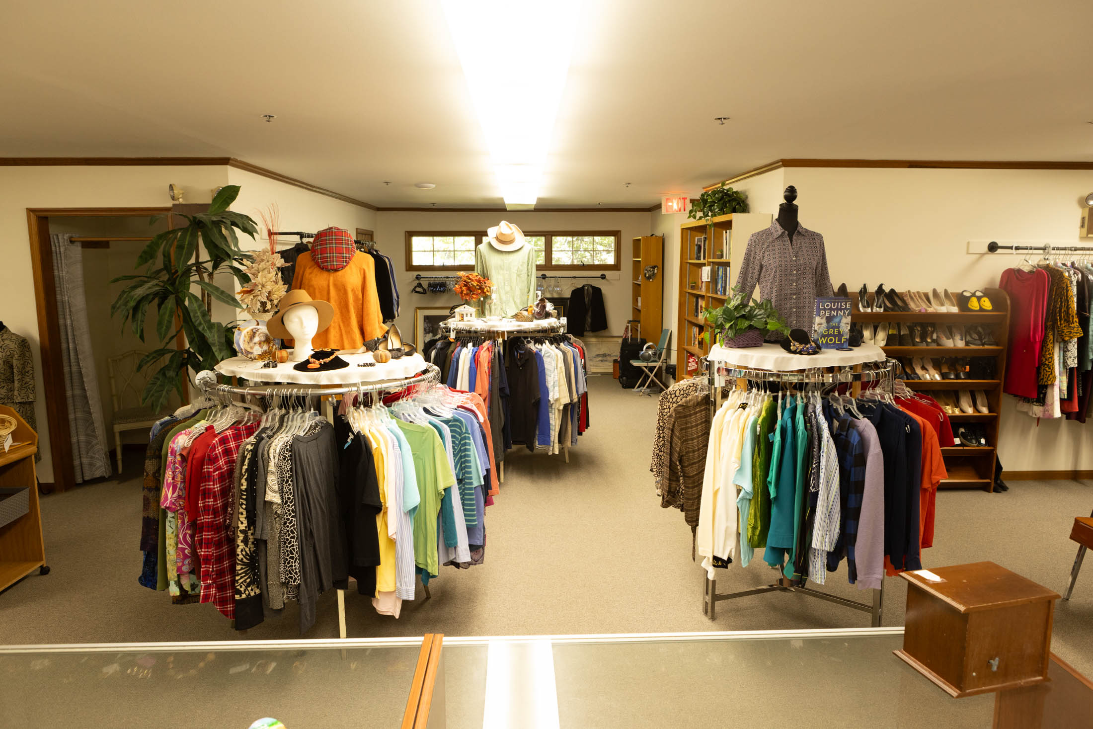 Photo of the interior of the St. Albans Thrift Shop in Newtown Square, PA.